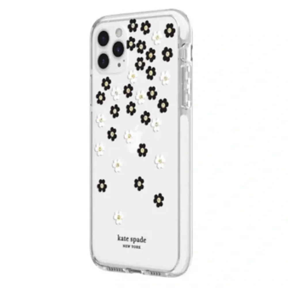 KATE SPADE • Defensive Hardshell Case for Apple iPhone 11 Pro Max Black Flowers